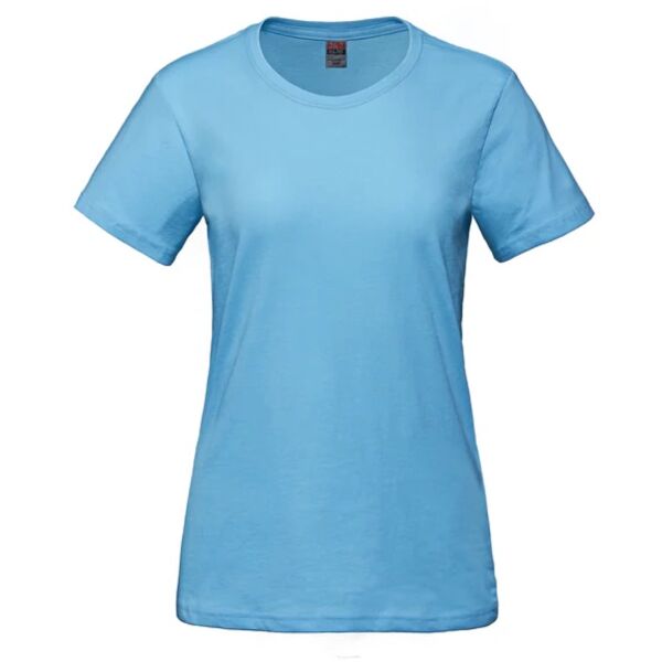 CustomFields - Ladies RING SPUN Combed Cotton Crewneck T-Shirt Thumbnail